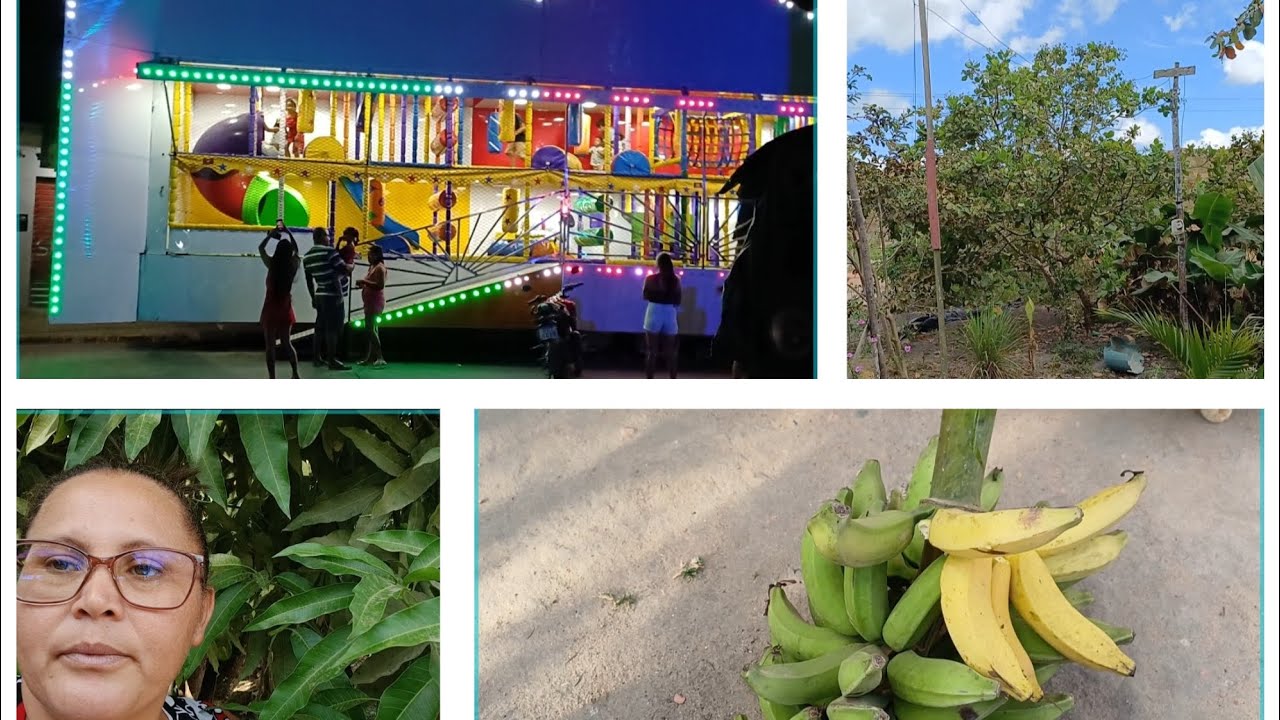 Provei uma fruta que nunca comi / Levei meus filhos para o parquinho da cidade