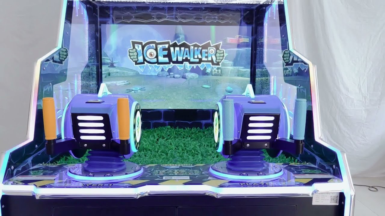 Ice walker Water Gun Zombie Attack Arcade Video Game machine