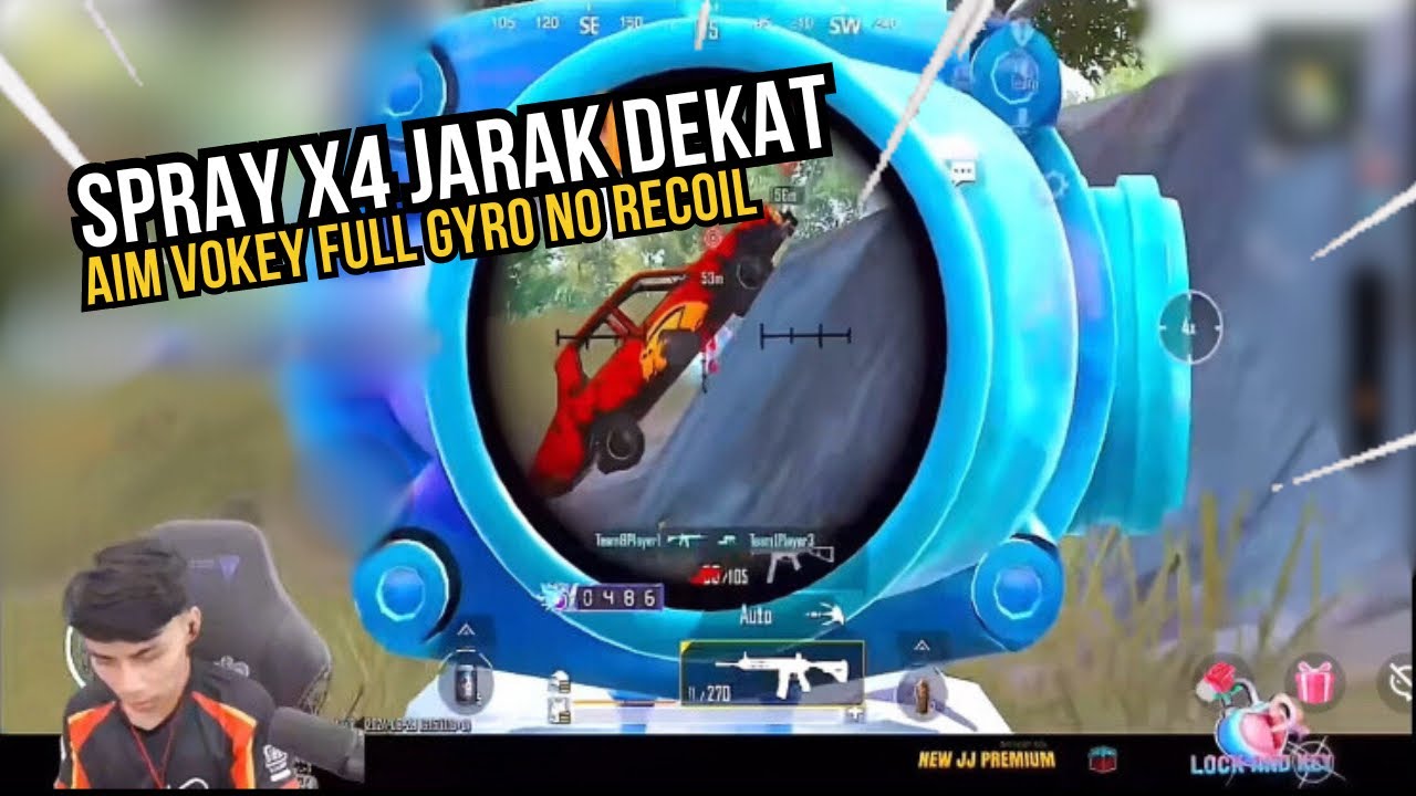 SPRAY X4 JARAK DEKAT !! AIM NO RECOIL VOKEY FULL GYRO