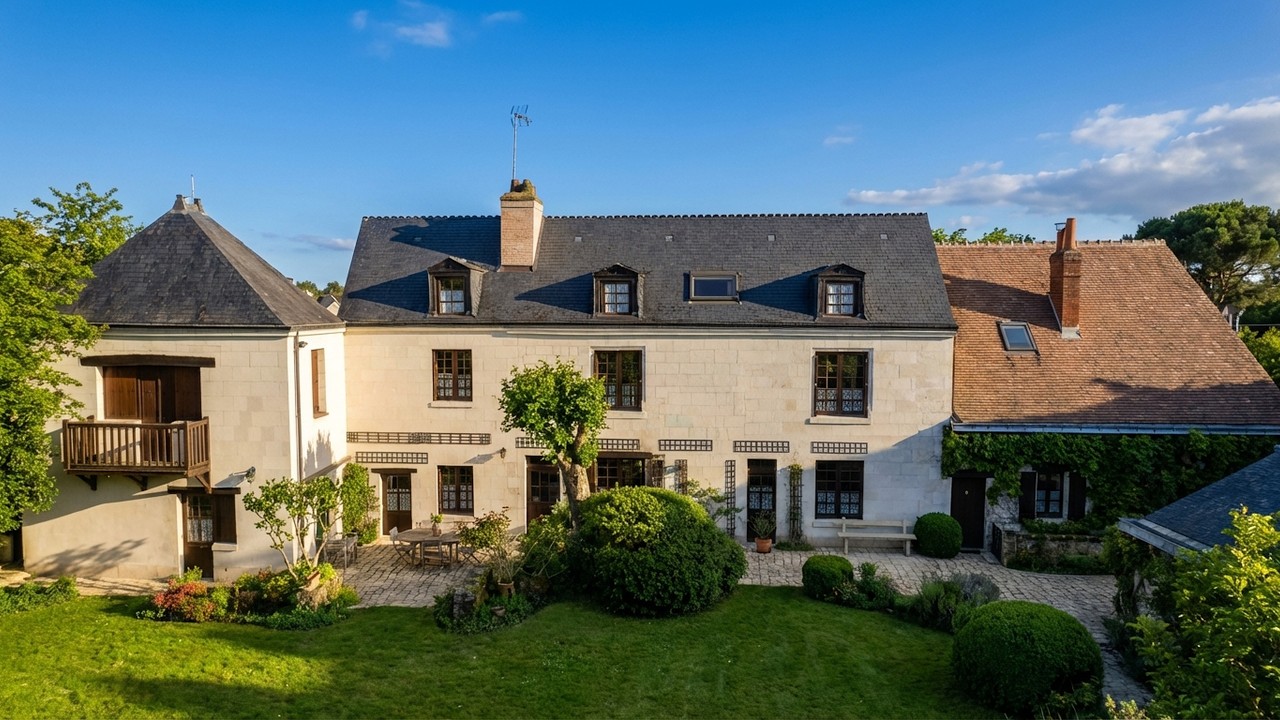 IMMOBILIER DE LUXE : Demeure Historique de 1848 à Saint-Avertin | Charme & Authenticité