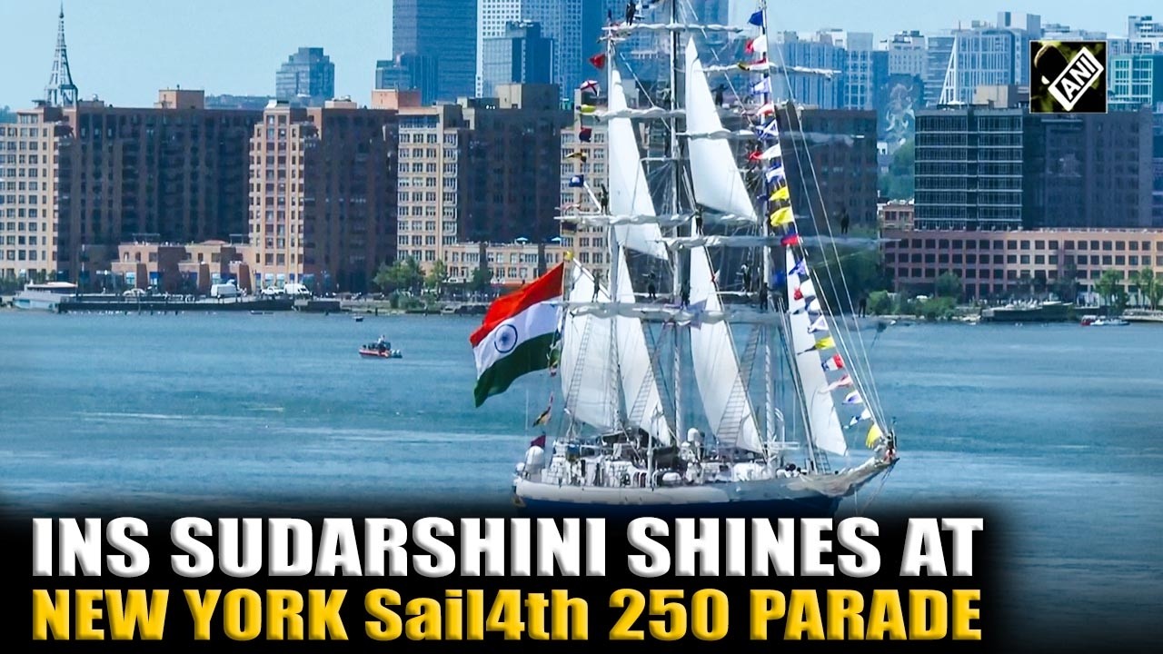 WATCH: INS Sudarshini Represents India at America 250 in New York