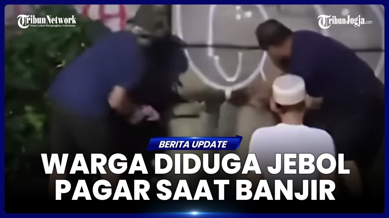 VIDEO WARGA DIDUGA JEBOL TEMBOK PEMBATAS RUKO GALAXY BEKASI SAAT BANJIR, DISELIDIKI POLISI