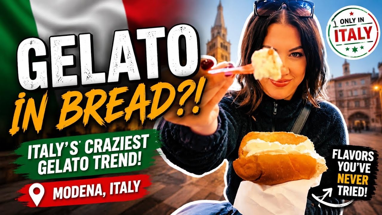 “Trying Italy’s Weirdest Food Combo: Gelato in Focaccia! | Aussie Living in Italy” 🇦🇺🍦🇮🇹