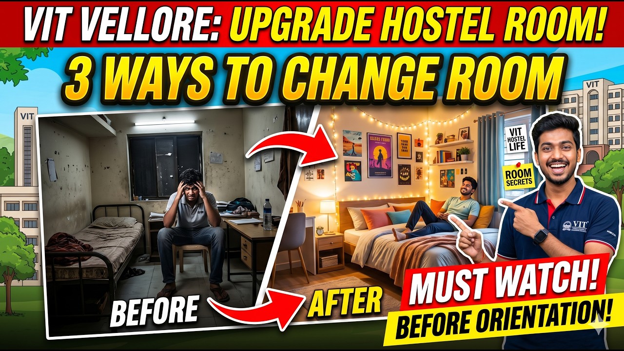 VIT Vellore Hostel Upgrade Process 2026 | How to Change Room After Allotment | Samriddh Saxena