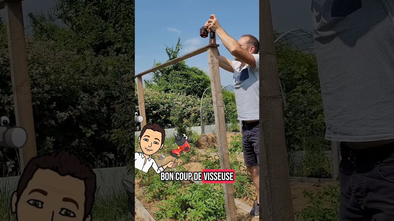 Fabriquer des tuteurs à tomates solides et gratuits | Astuce potager simple & durable