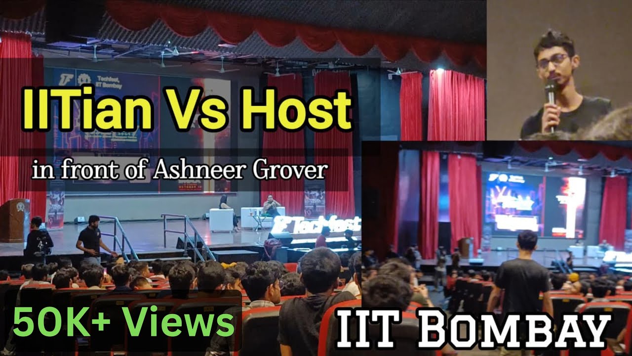 IITian Vs Host at IIT bombay | savage question| Ashneer Grover #iit