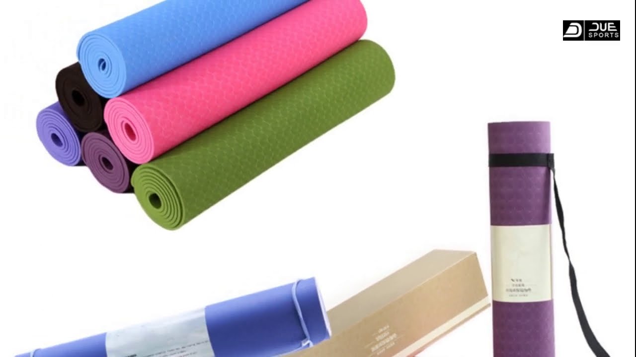 TPE yoga mats clearance and tailings processing monochrome 4MM thick low price spot factory direct