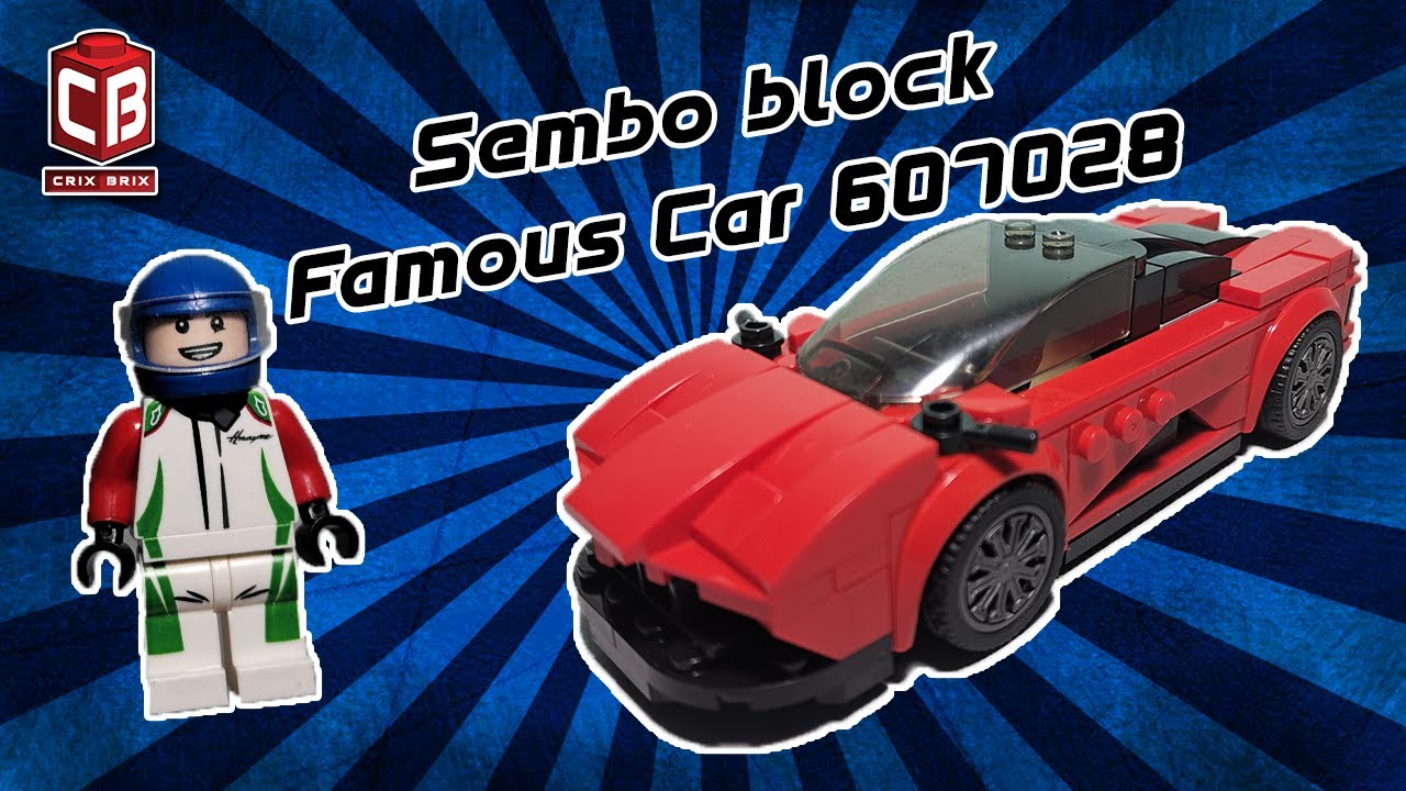 Sembo block Famous Car 607028 speed build Unofficial Lego