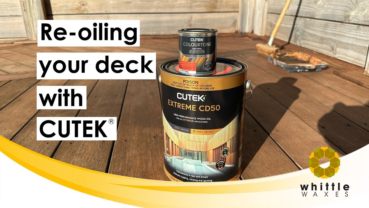 Re-oiling your deck with CUTEK