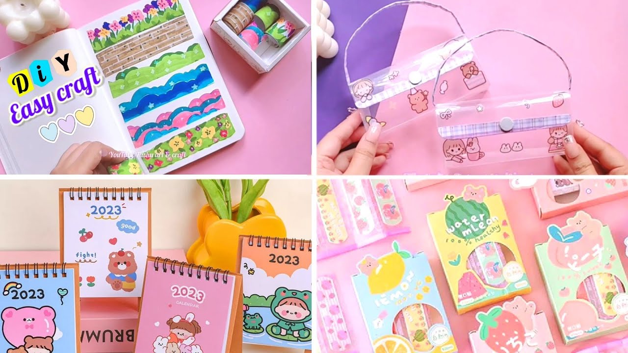 DIY craft ideas/ easy to make/ paper craft/ school hacks