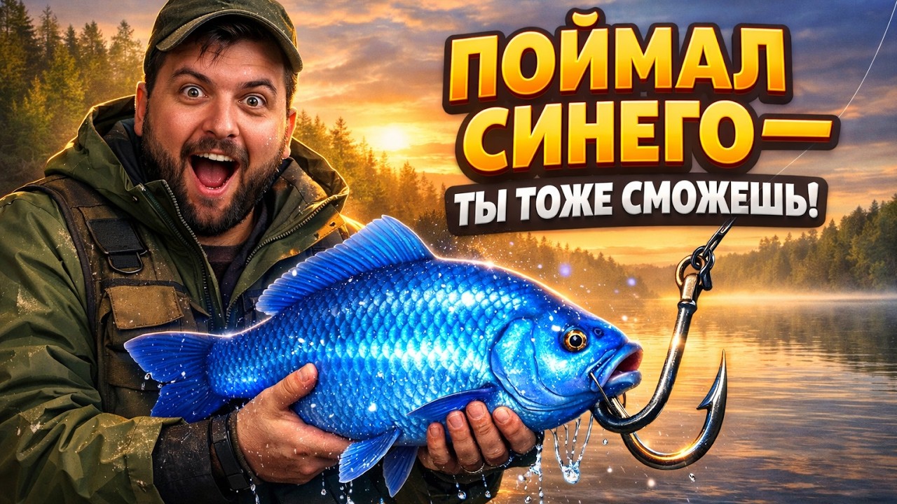 Поймал синего Карася + 4 трофа подряд! #рр4