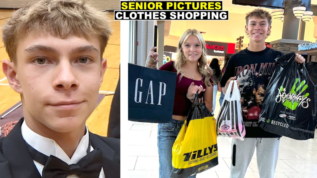 SCHOOL CLOTHES SHOPPING AND SENIOR PICTURES!