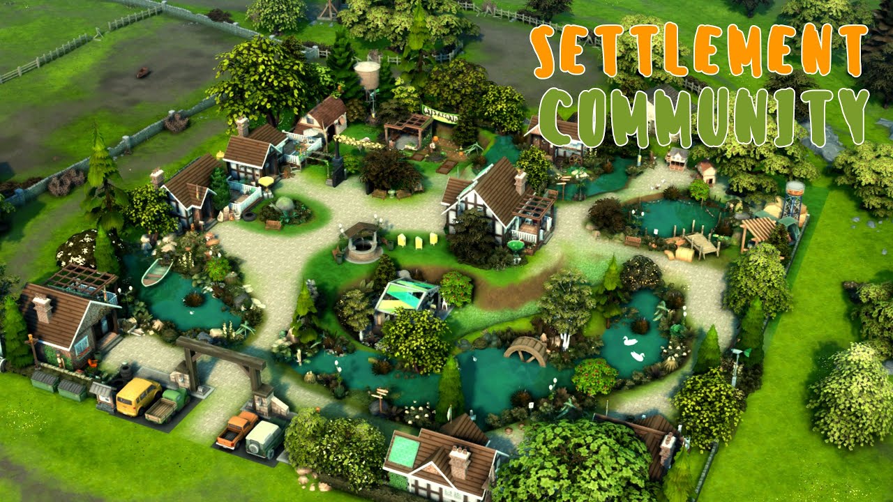Поселение общины Симс 4🌲Community Settlement The Sims 4 | NO CC