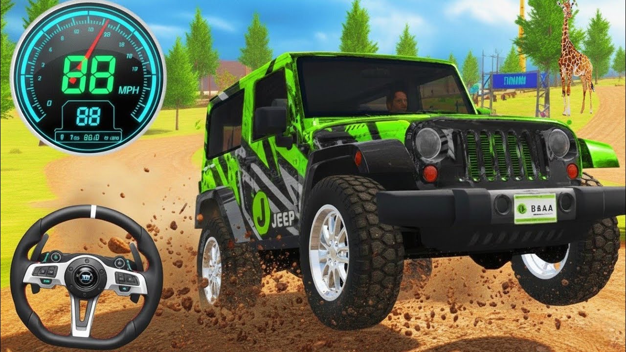 Offroad Jeep Driving Simulator | Luxury SUV 4x4 Driving | Village Route Fun | Android Gameplay 