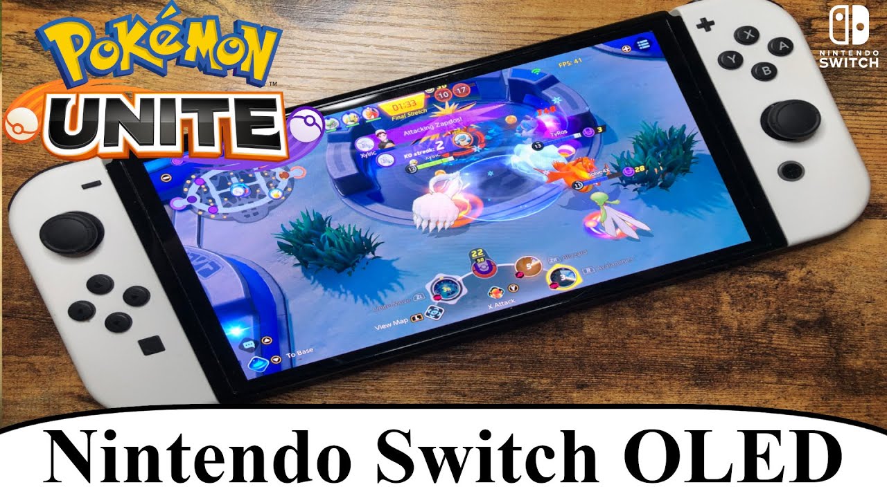 Pokemon Unite Nintendo Switch OLED Handheld Gameplay