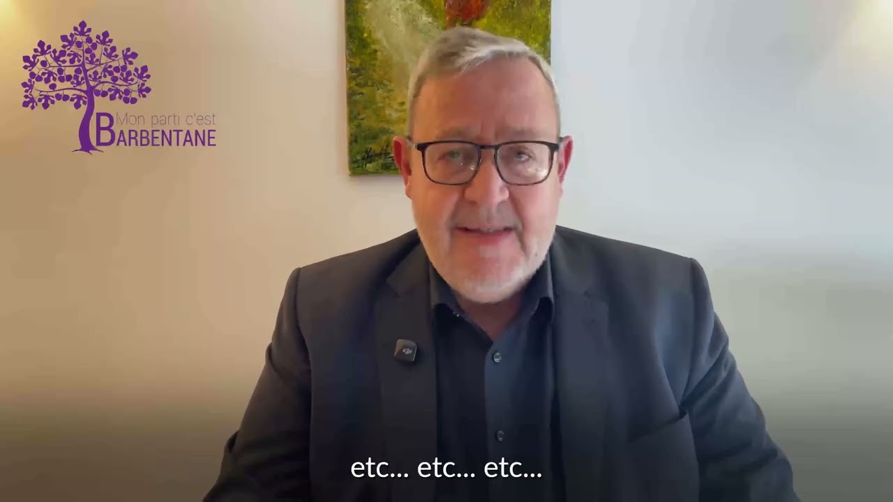 13 mars 2026 - discours de Jean Christophe Daudet - Réunion publique. Vous saurez tout !
