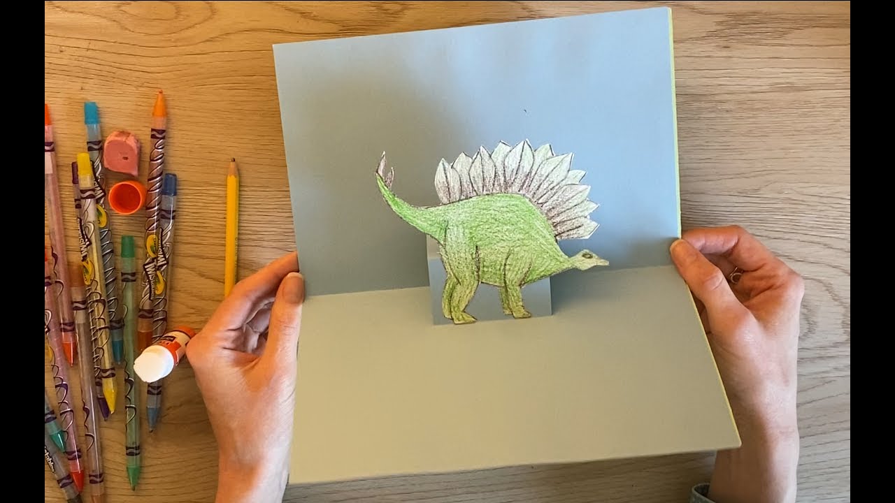 How to Make a Pop-up Dinosaur Card