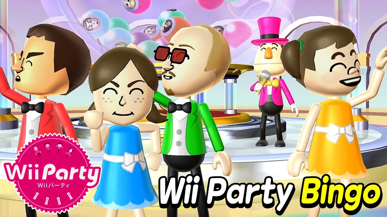 Wii Party - Bingo (Expert com) Lucia Vs Shinta Vs Martin Vs Midori  (Wii パーティー) | AlexGamingTV
