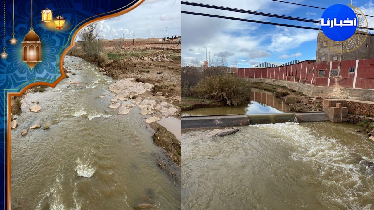 الحياة تعود لواد ملوية بعد سنوات من الجفاف 