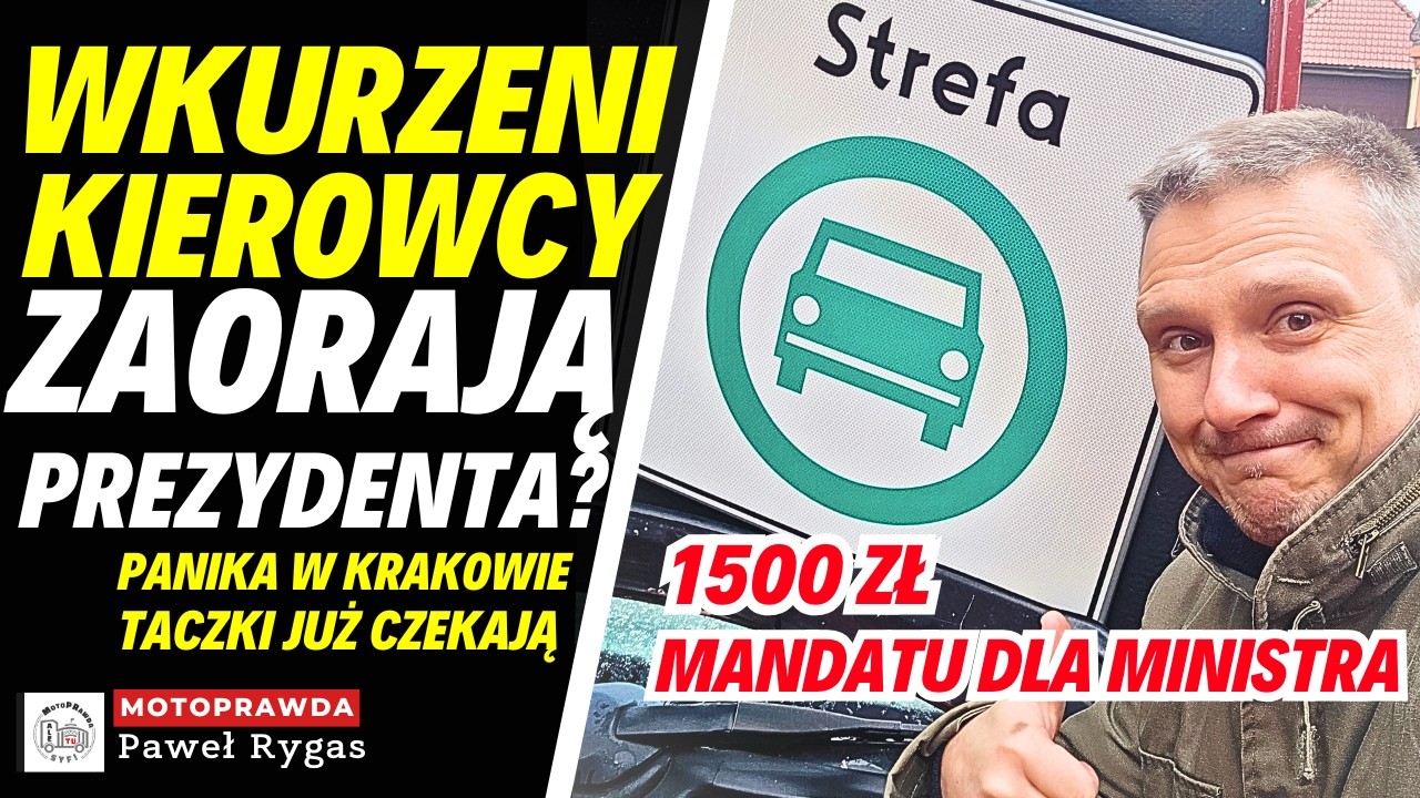 Wkurzeni kierowcy wywalą prezydenta Krakowa? Taczki już czekają. 1500 zł mandatu dla ministra