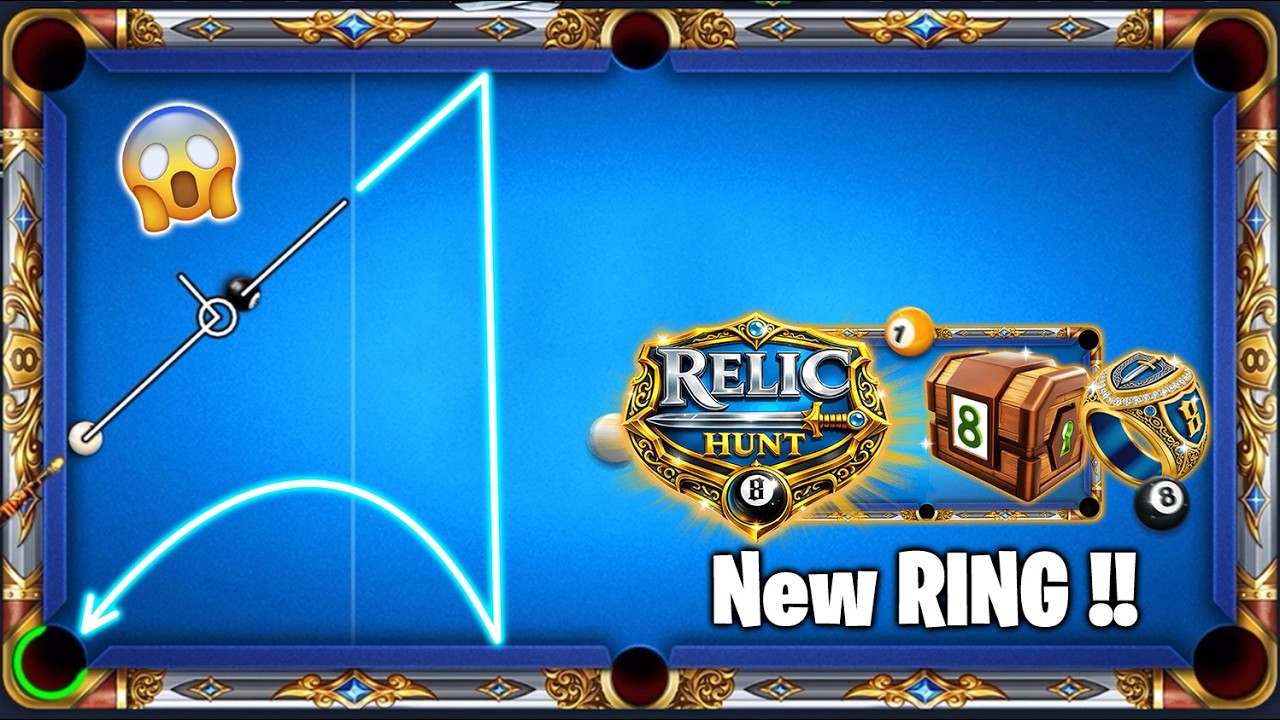 NEW 100M Relic Hunt Table & NEW RING Unlocked! 😱 8 Ball Pool GamingWithK