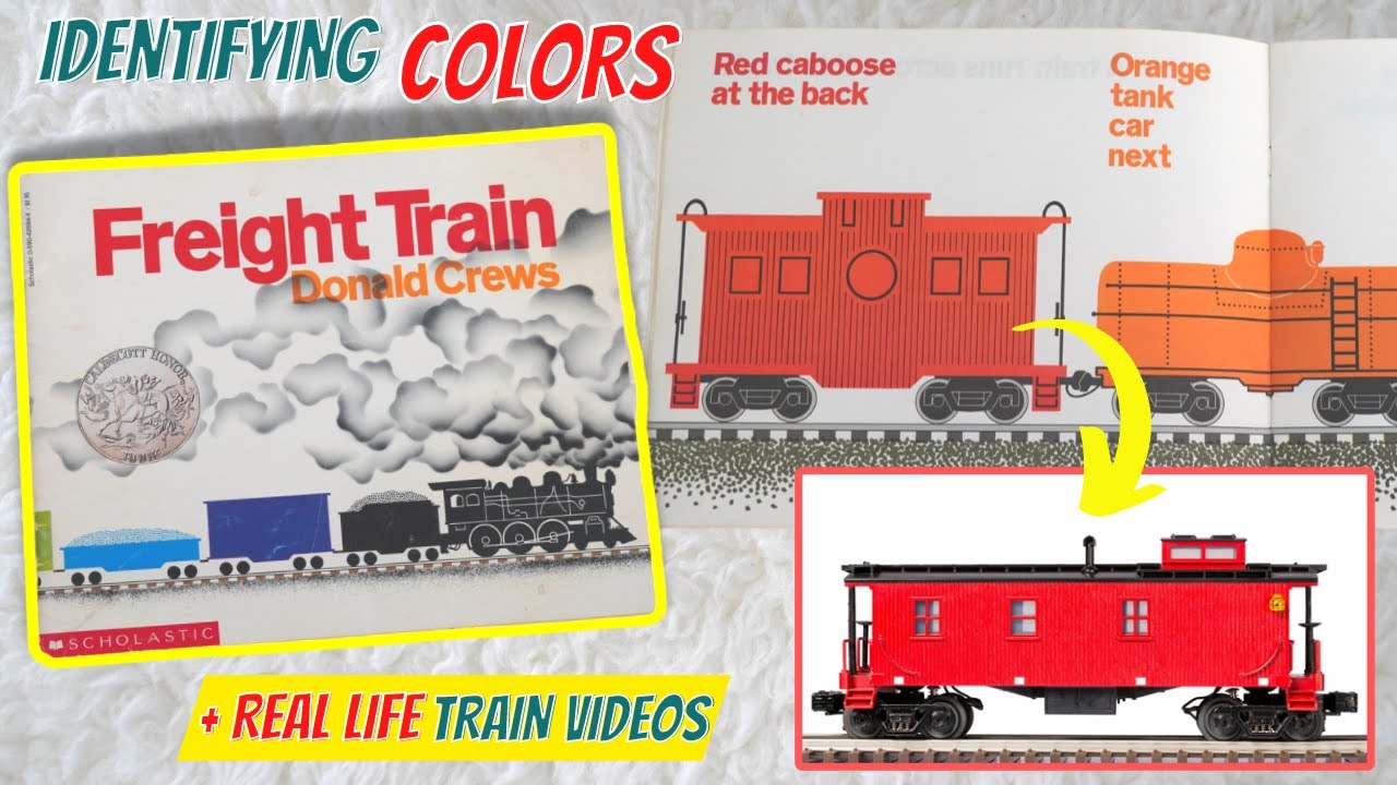 Freight Train Read Aloud Book | Learn COLORS | Learning Videos for Toddlers