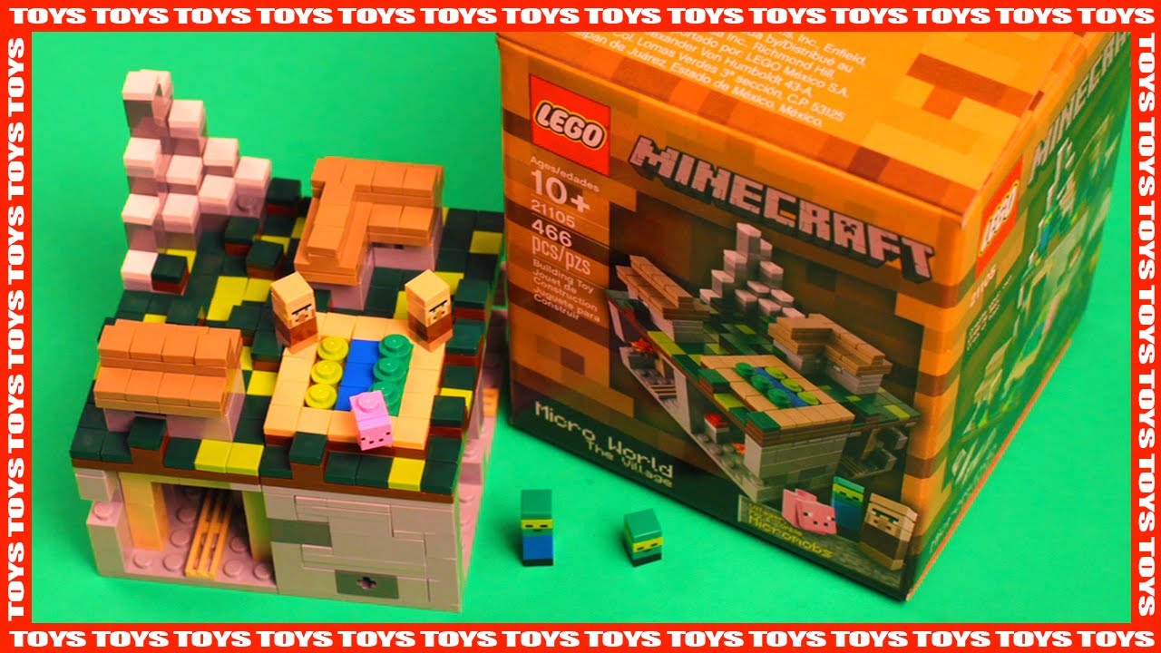 Lego Minecraft - Micro World, The Village #21105 - Time Lapse Build
