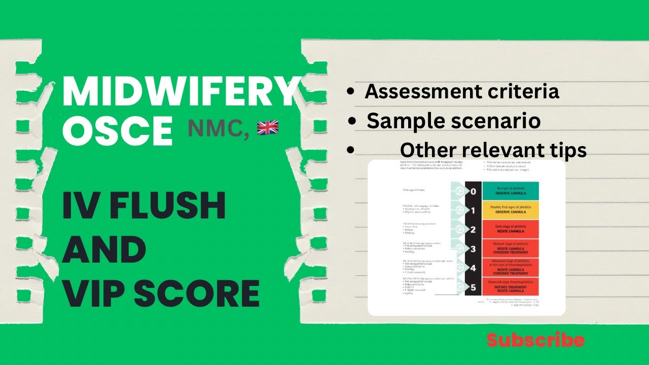 IV flush and VIP score OSCE | Nursing | Midwifery