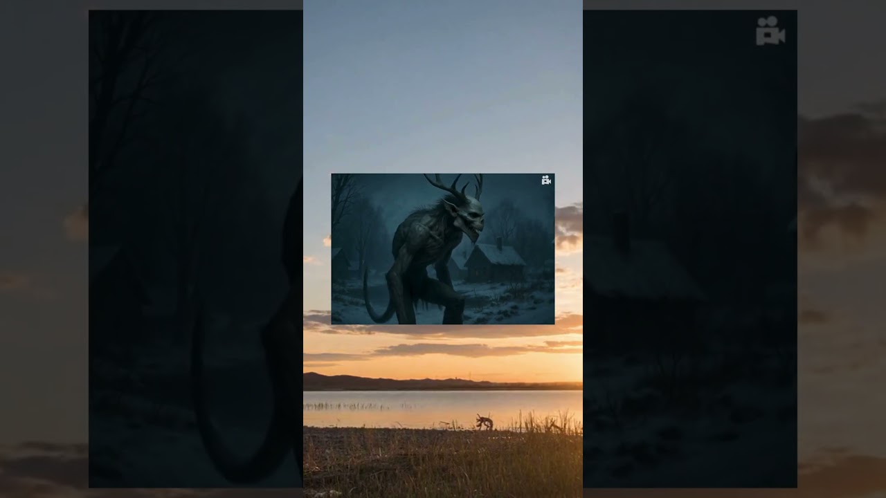Wendigo - demon lub duch, kt&oacute;ry żywi się ludzkim mięsem 🍖😱#shorts #scary