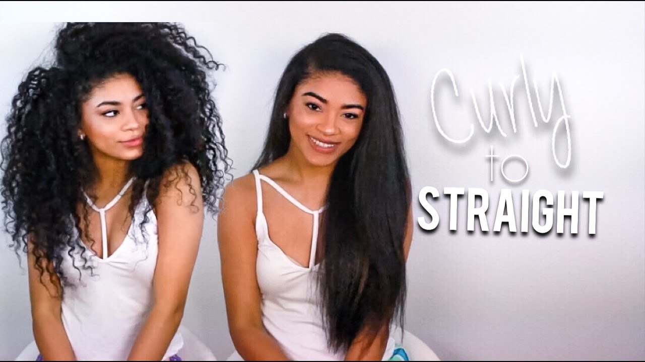 Curly to Straight: Length Check | jasmeannnn