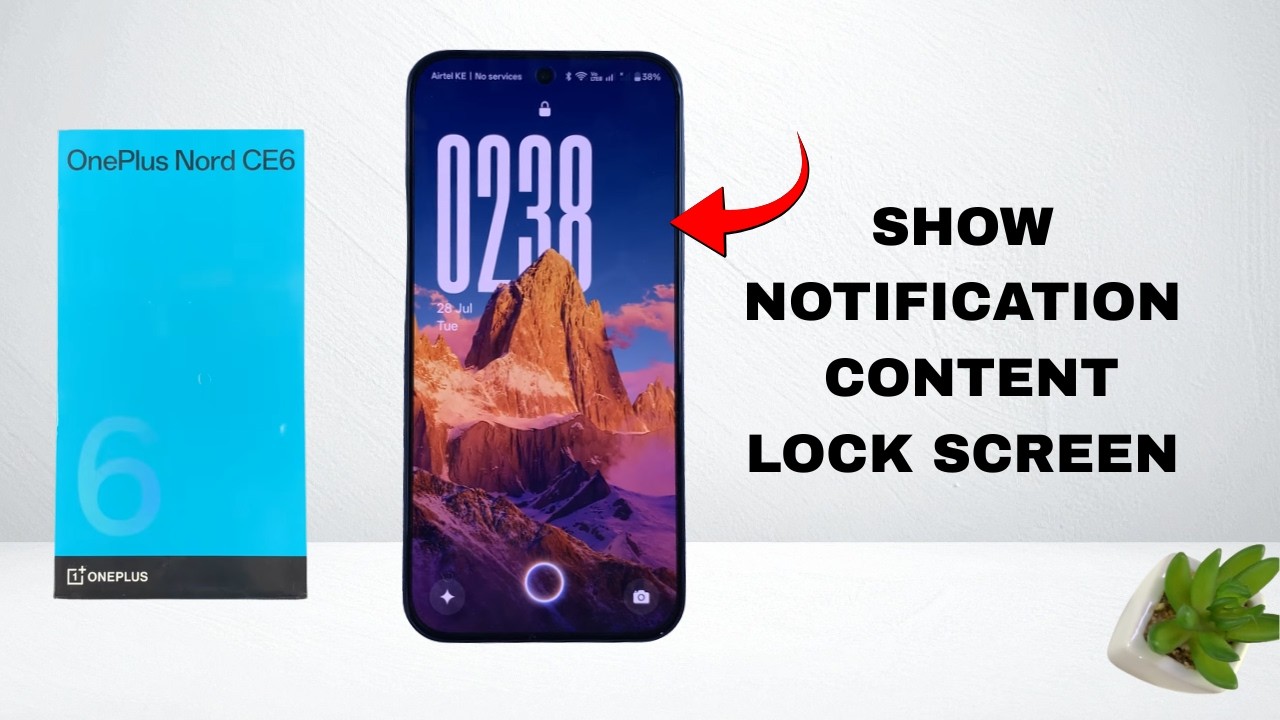 OnePlus Nord CE 6 5G: как показать или скрыть содержимое уведомлений на экране блокировки
