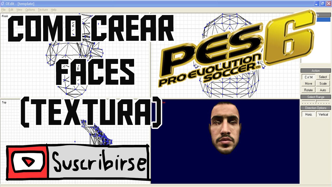 ★¡TUTORIAL: COMO CREAR FACES PARTE I (TEXTURA) PARA PES6 2017!★