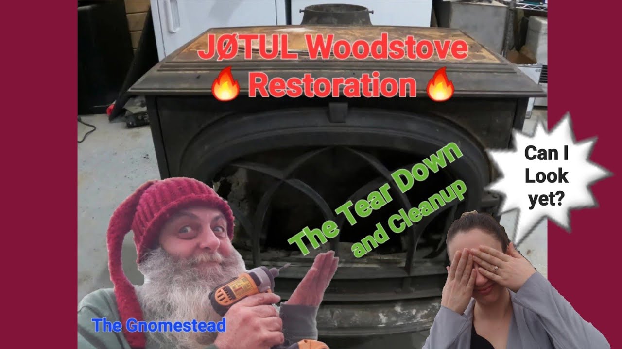 JØTUL Woodstove Restoration pt2 #alaska #jøtul #woodstove #restoration #thegnomestead