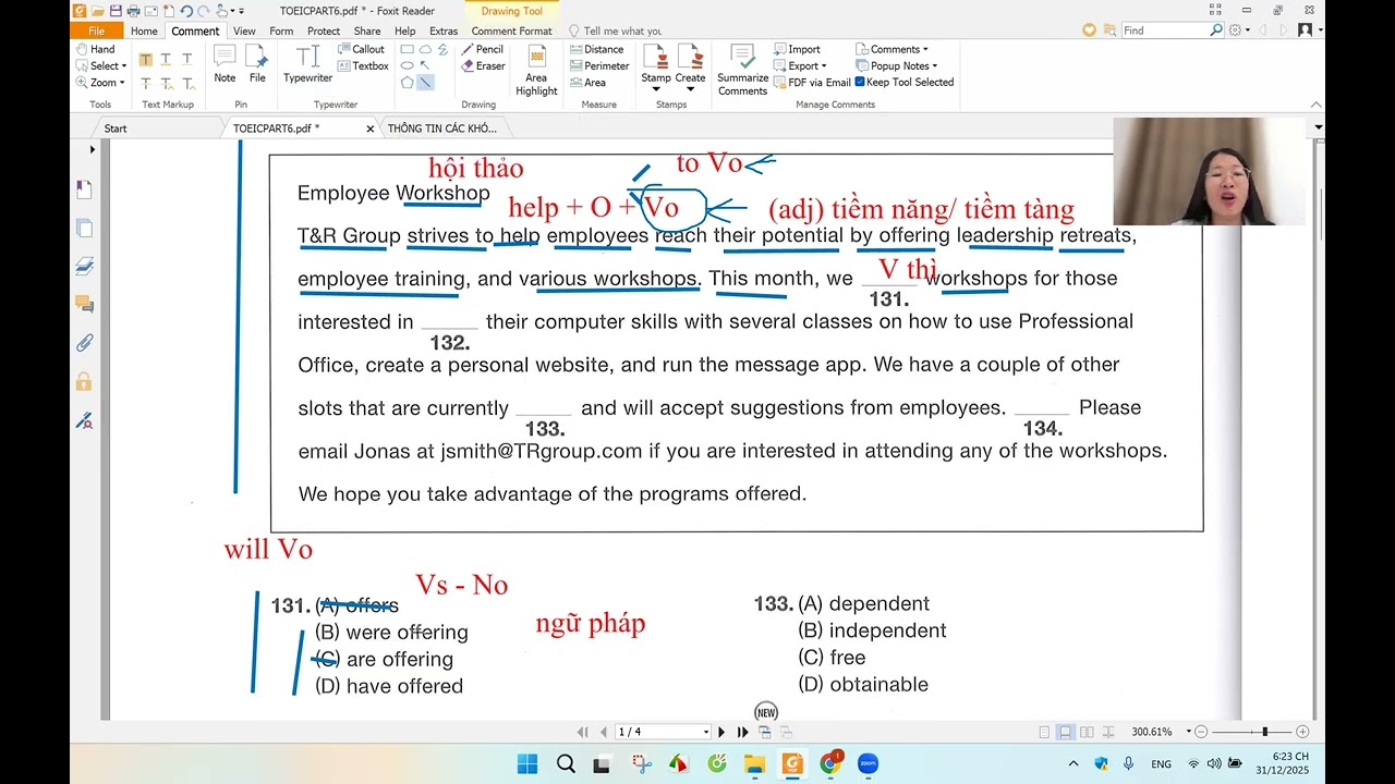 BÍ KÍP MAX ĐIỂM TOEIC PART 6 || CẬP NHẬT ĐỀ TOEIC THÁNG 1 2026 || MS THẮM TOEIC