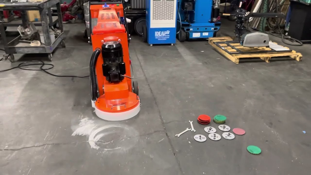 Shiyuan 15” 5HP Concrete Floor Grinder Polisher with Dust Collector