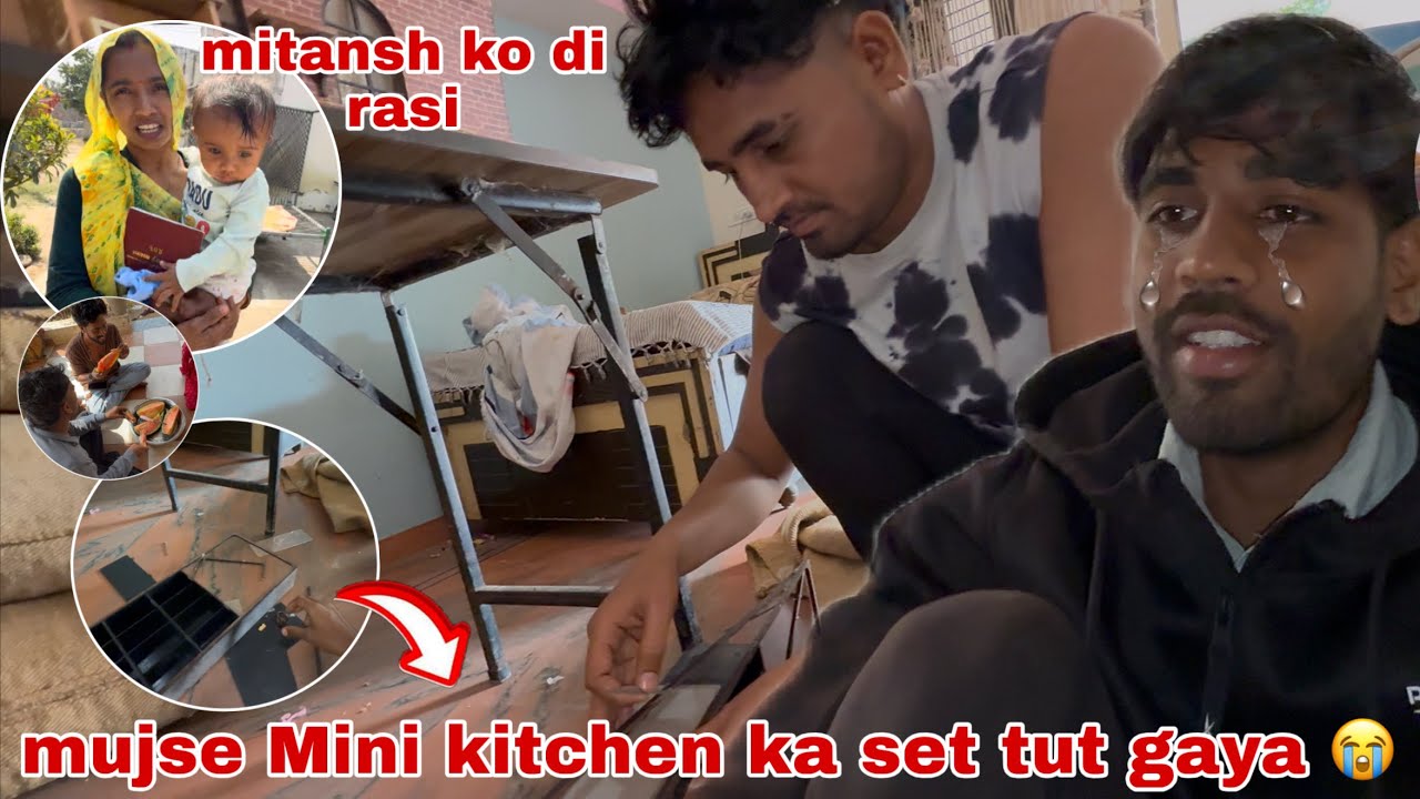 Aaj muj se galtise mini kitchen ￼ka set tut gaya 😢 | Thakor’s family vlogs 