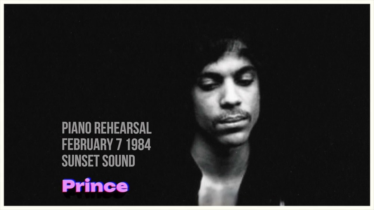Prince (Piano Rehearsal ) Feb 84' In Studio