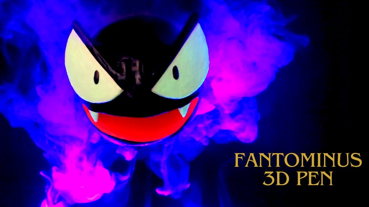 Pokémon Fantominus au 3D Pen ,comment fabriquer une sculpture 3D pen épique .pokémon 3D pen.