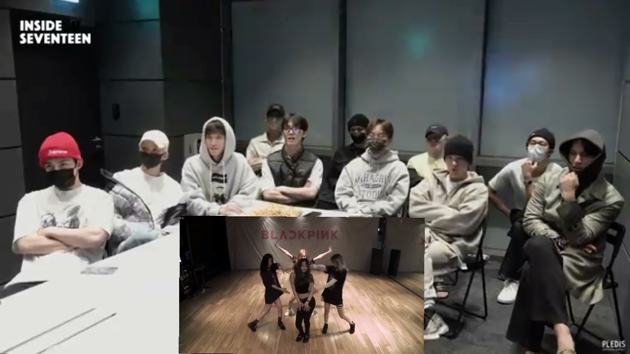 seventeen reagindo a Blackpink