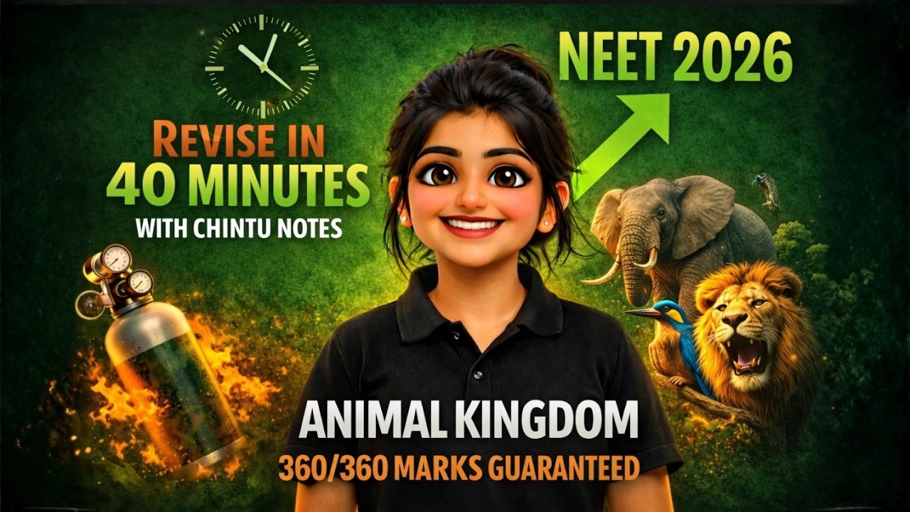 Animal Kingdom In 40 Minutes | NEET Biology | NEET 2026 | Revision #neet2026 #biology