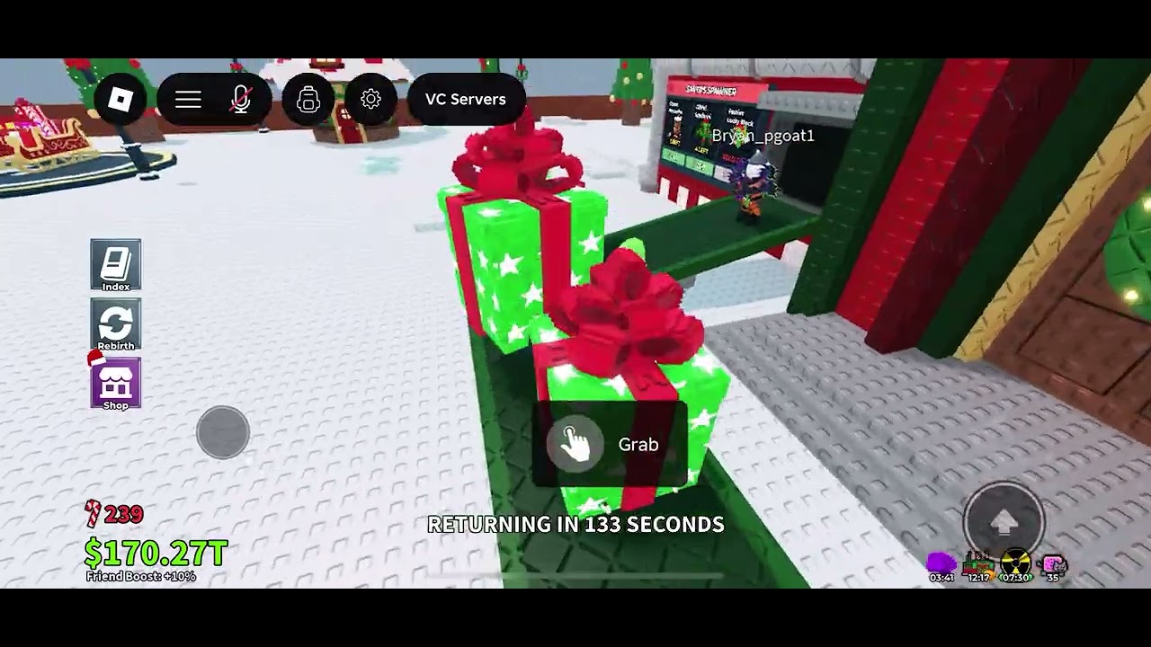 Steal a Brainrot adding Christmas new ￼￼