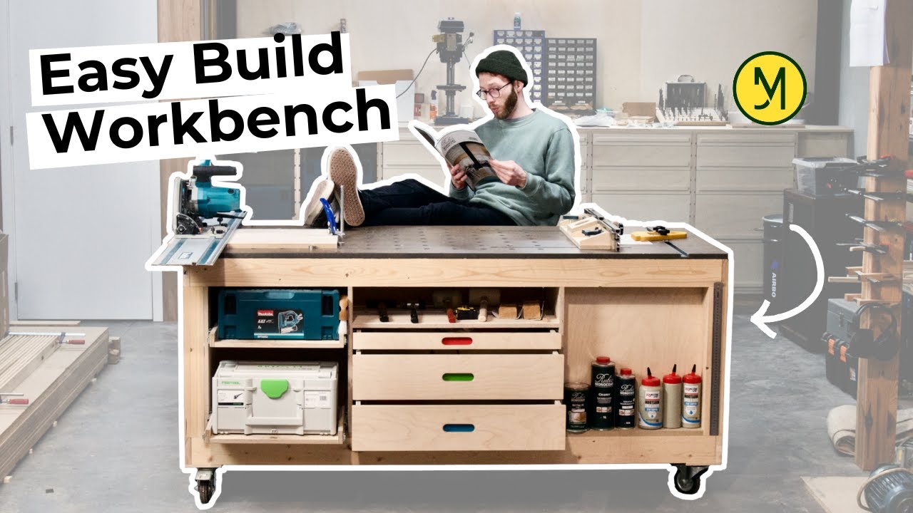 Easy Build WORKBENCH. How to step by step build (part 1)│Download Plans│Woodworking