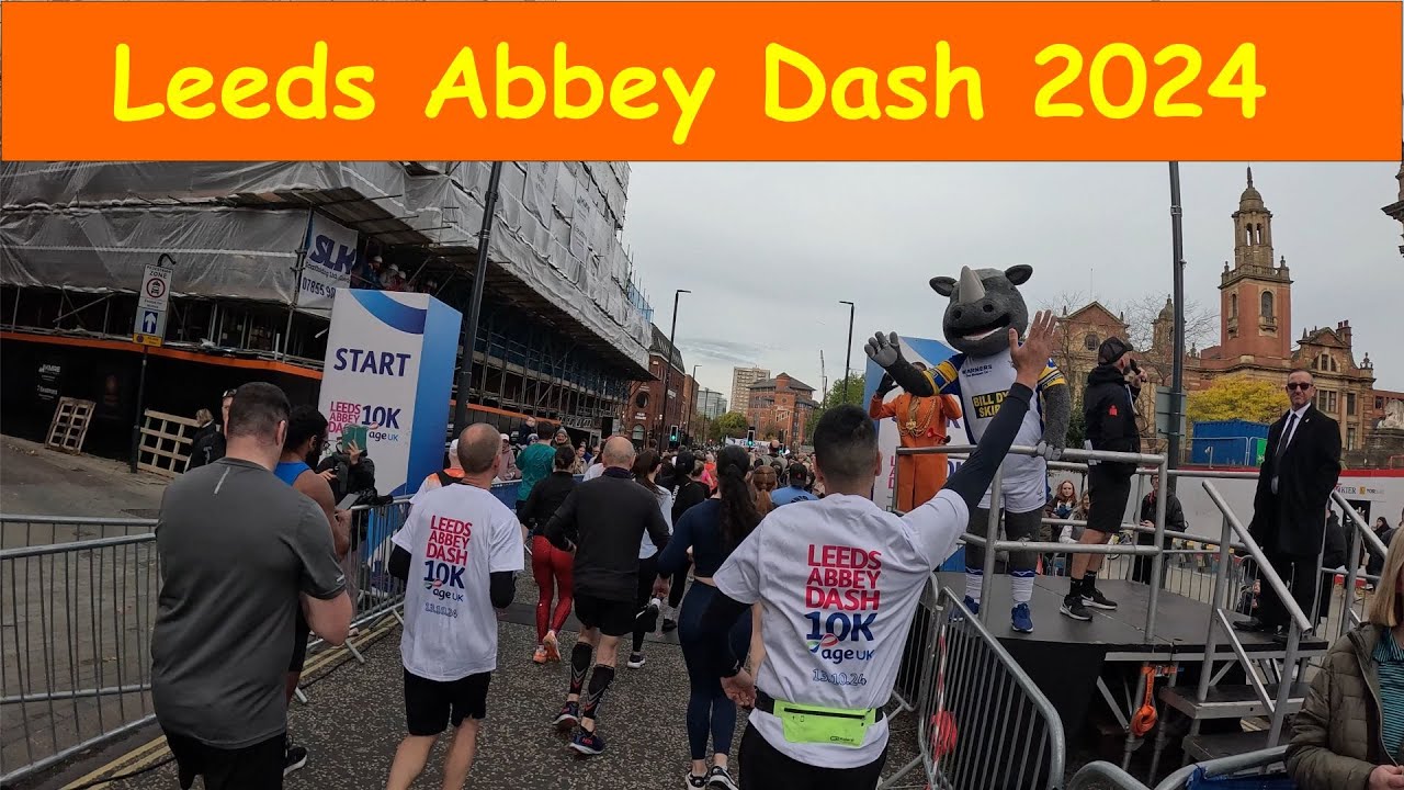 Abbey Dash 2024 - Full Course POV With Running Stats And Positions
