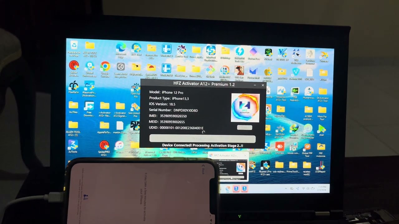 #HFZ iPhone 12 Pro Bypass IOS 18.5