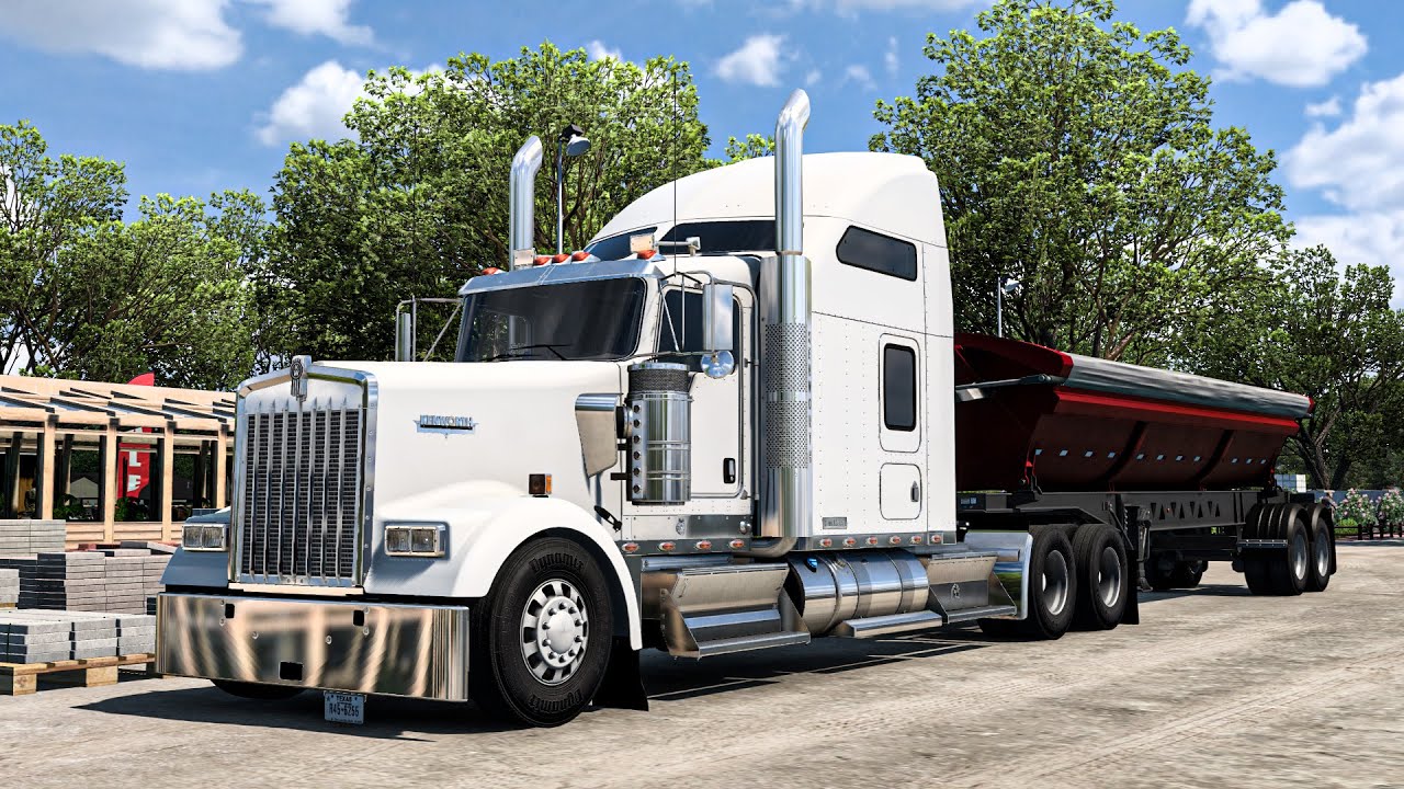 ATS Realistic Gameplay  Kenworth W900  Stone Transport Mission