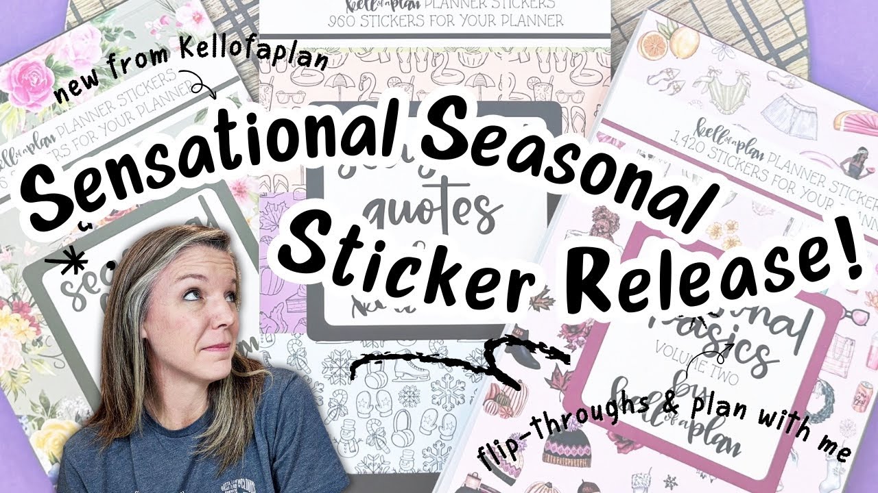 Sensational Seasonal Sticker Release! | Kellofaplan Flip-Through + Winter Plan With Me ❄️