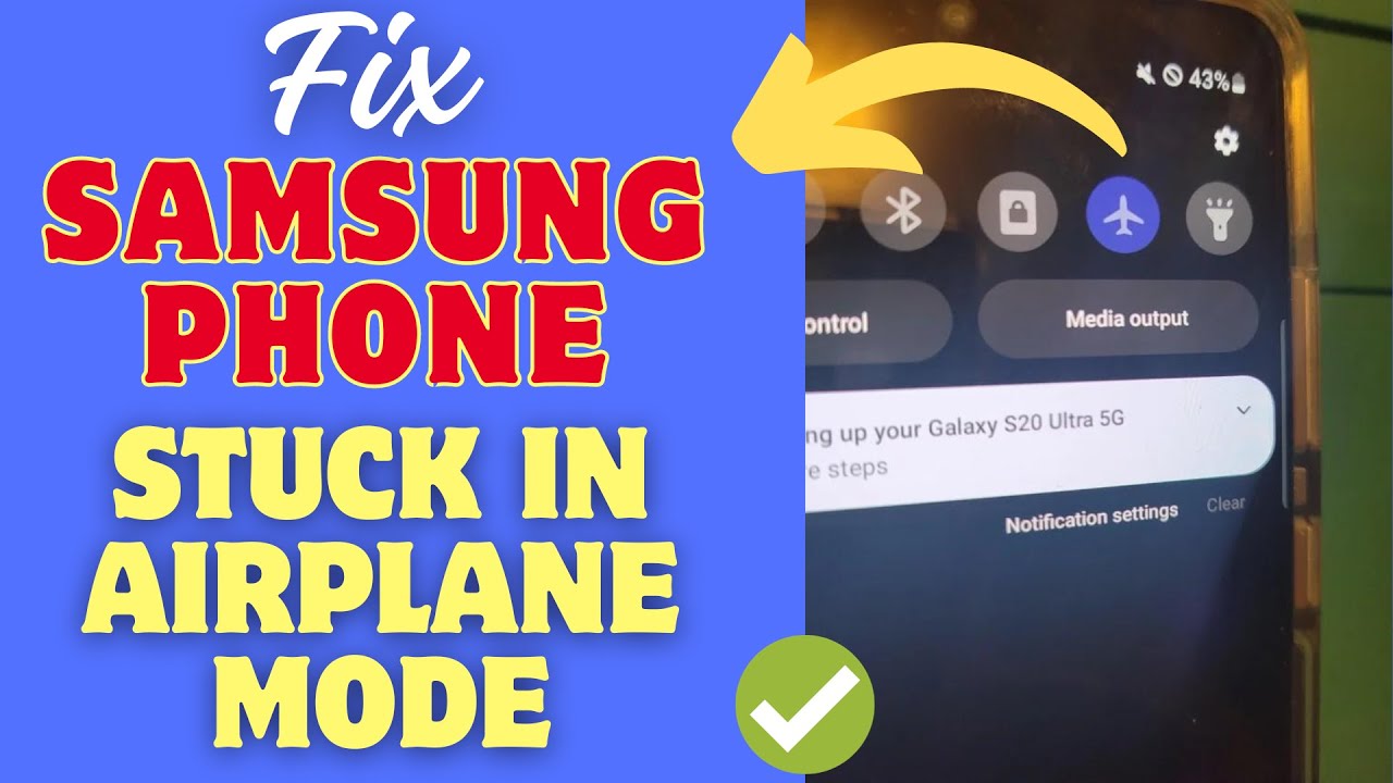 Как исправить зависание телефона Samsung в режиме «В самолете»? 🔥🔥Работает на 100%