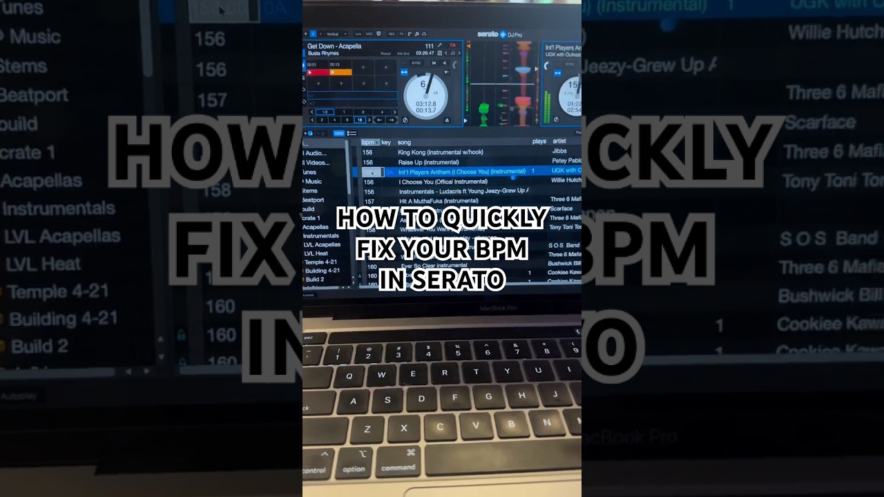 How to quickly fix your bpm in serato dj pro #bpmsupreme #quickmix #djmixer #digitalmixingconsole