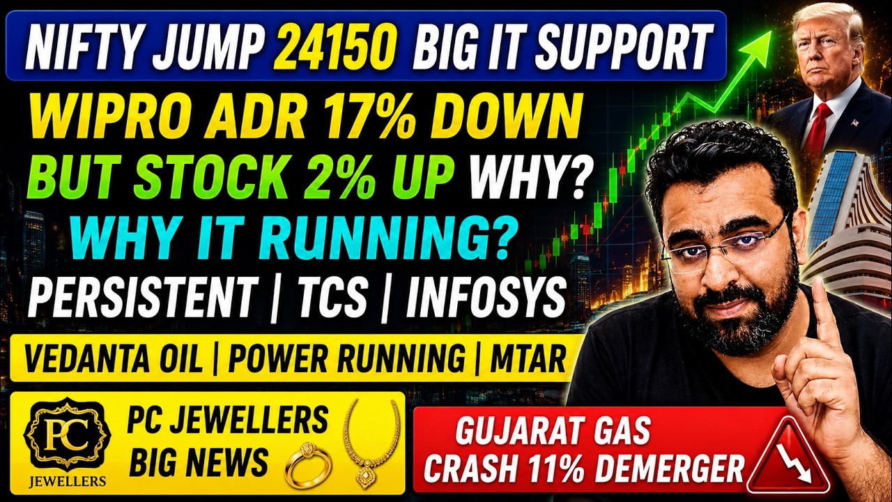 Stock Market News Today Wipro ADR Crash, Infosys, TCS, Persistent, Vedanta Oil, Gujarat Gas & PC