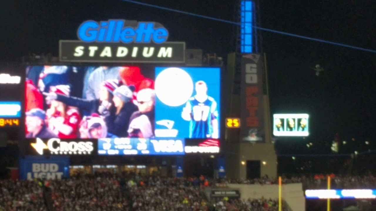 Living on a prayer sing along at Gillette 1.21.18